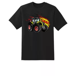 tričko claas axion tractor čierna
