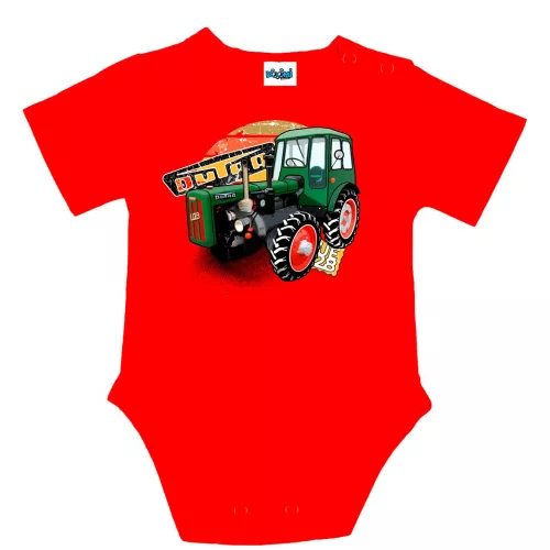 malý dutra (ue28) detské telo červené krátky rukáv