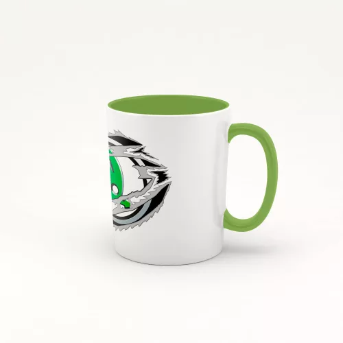 hrnček s logom škoda zelený