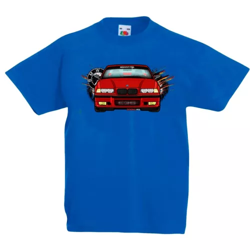 bmw e36 modré detské tričko