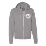 svetlo sivá mikina na zips nová obrys jd biely vzor