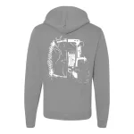 svetlo sivá mikina na zips nová obrys jd biely vzor