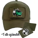zelená ifa army zelená vymeniteľná baseball čiapka s záplatami