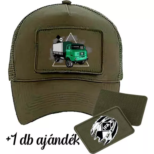zelená ifa army zelená vymeniteľná baseball čiapka s záplatami