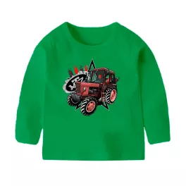 detské tričko mtz-82 zelené dlhý rukáv