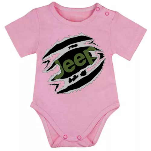 jeep ružový bojček s krátkymi rukávmi