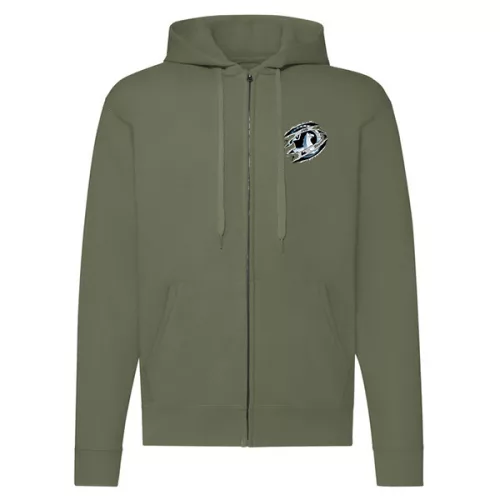 vauxhall zelená mikina na zips