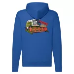 claas dominator modrá mikina na zips