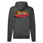 skoda 120 mikina na zips tmavosivá