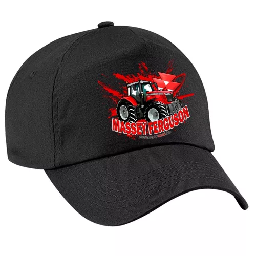 čierna látka massey ferguson detská baseball čiapka