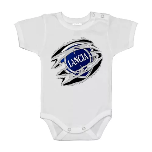 lancia biele biely bojček s krátkym rukávom