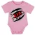kia ružové dojčenské telo s krátkym rukávom