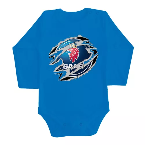 saab modrá dlhý rukáv dojenské body