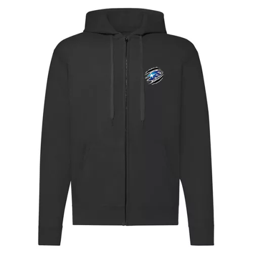 subaru mikina čierna na zips