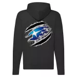 subaru mikina čierna na zips