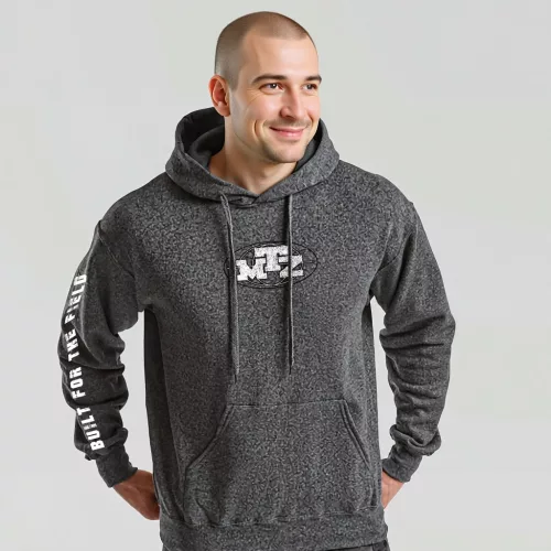 sveter mtz style s klokaním vreckom v tmavošedá farbe