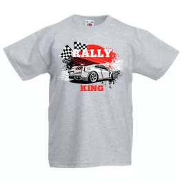 rally king detské šedé tričko
