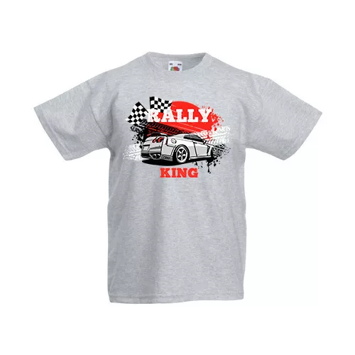 rally king detské šedé tričko