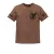 hnedé pánske tričko čivava malý vzor
