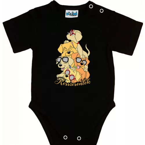 zlé kosti! detské body čierne