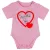 body pre bábätká ružová krátky rukáv "milujem ťa, otec.".