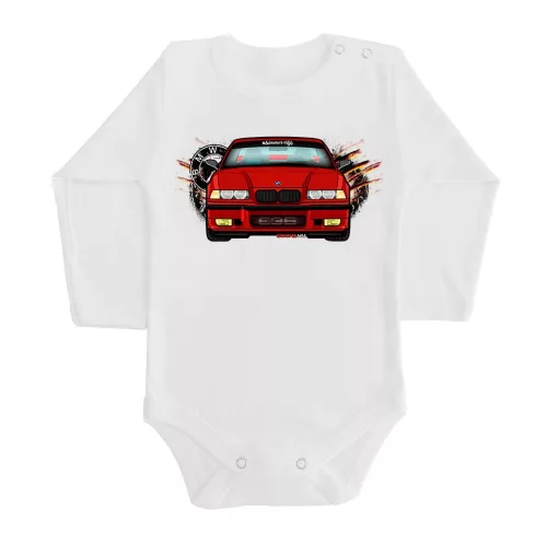 bmw e36 biely dlhý rukáv dojčenské body