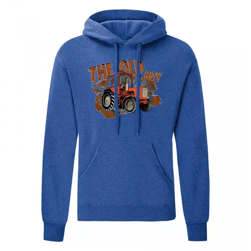 t25 traktorová mikina modrá