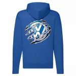 modrá mikina volkswagen na zips
