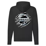 nissan zips čierna mikina