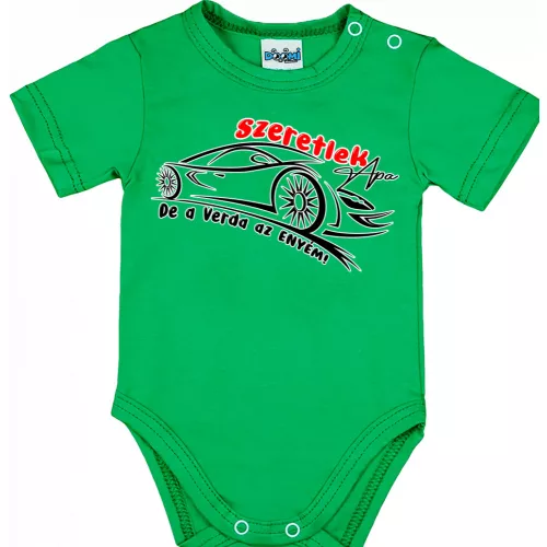 ľúbim ťa ocko, ale verda je moja! detské telíčko zelené