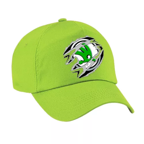 limetková látka skoda detská baseball čiapka