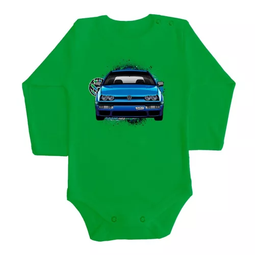 vw golf mk3 zelená dlhý rukáv dojčenské body