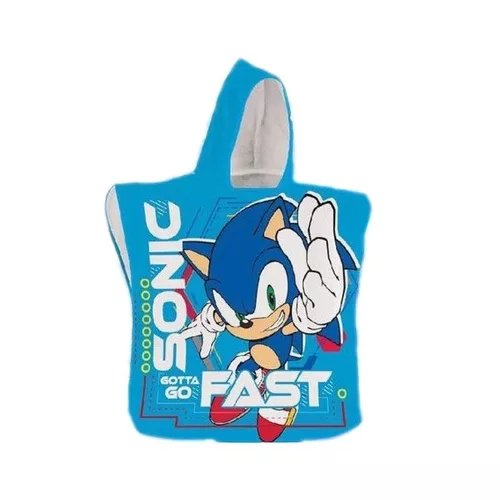 sonic plážová osuška pončo 50x115cm