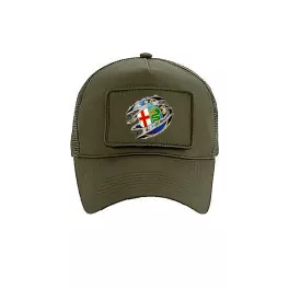 vymeniteľná šiltovka alfa romeo army zelená