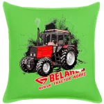 mtz 892.2 zelený bavlnený vankúš