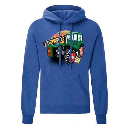malý dutra sveter s kapucnou modrá