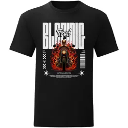 blazing motorcycle tričko čierne