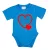 bábätká chlapec body modrý krátky rukáv "milujem ťa, otec.".