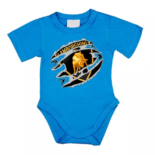 lamborghini modrá body s krátkym rukávom
