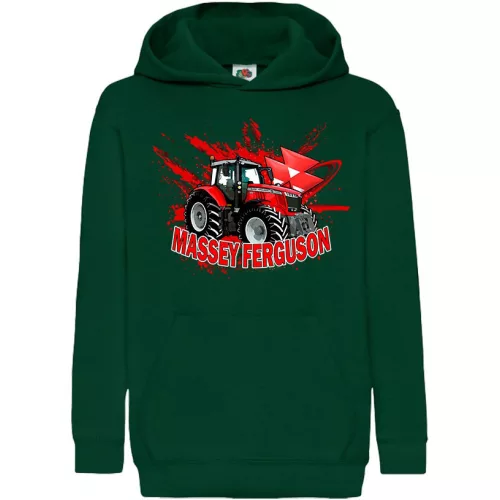 detský sveter massey ferguson - zelený