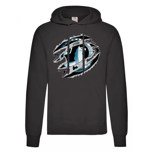 vauxhall sveter s kapucnou čierny