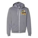 claas dominator zips svetlo sivá mikina