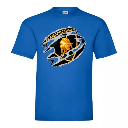 modré tričko lamborghini