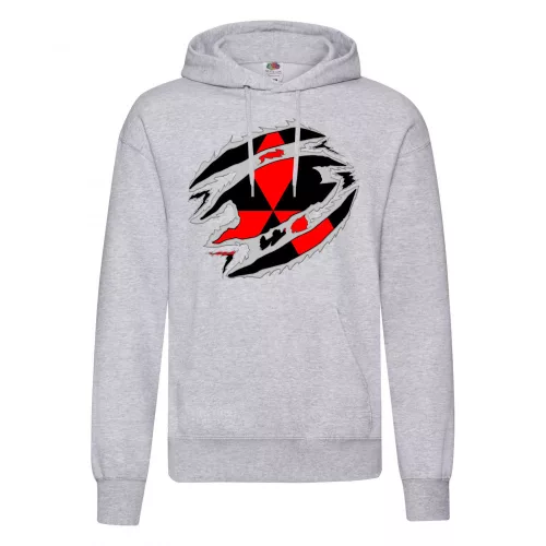 sveter mitsubishi svetlo šedý