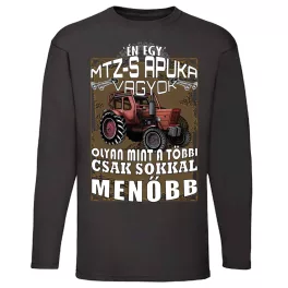 som otec mtz... tričko /mtz-50/ dlhý rukáv čierne