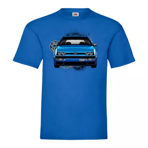 tričko vw golf mk3 modré