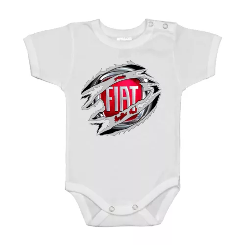 fiat biely krátky rukáv dojenské body