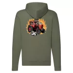 mtz 50 zips zelená mikina