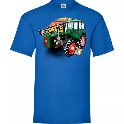 tričko malý dutra (ue28) tractor modré