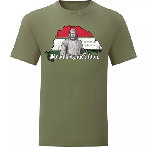 tričko s poďme po správnej ceste (zelený)